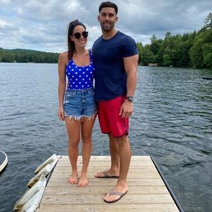 American Flag One Piece Swimsuit